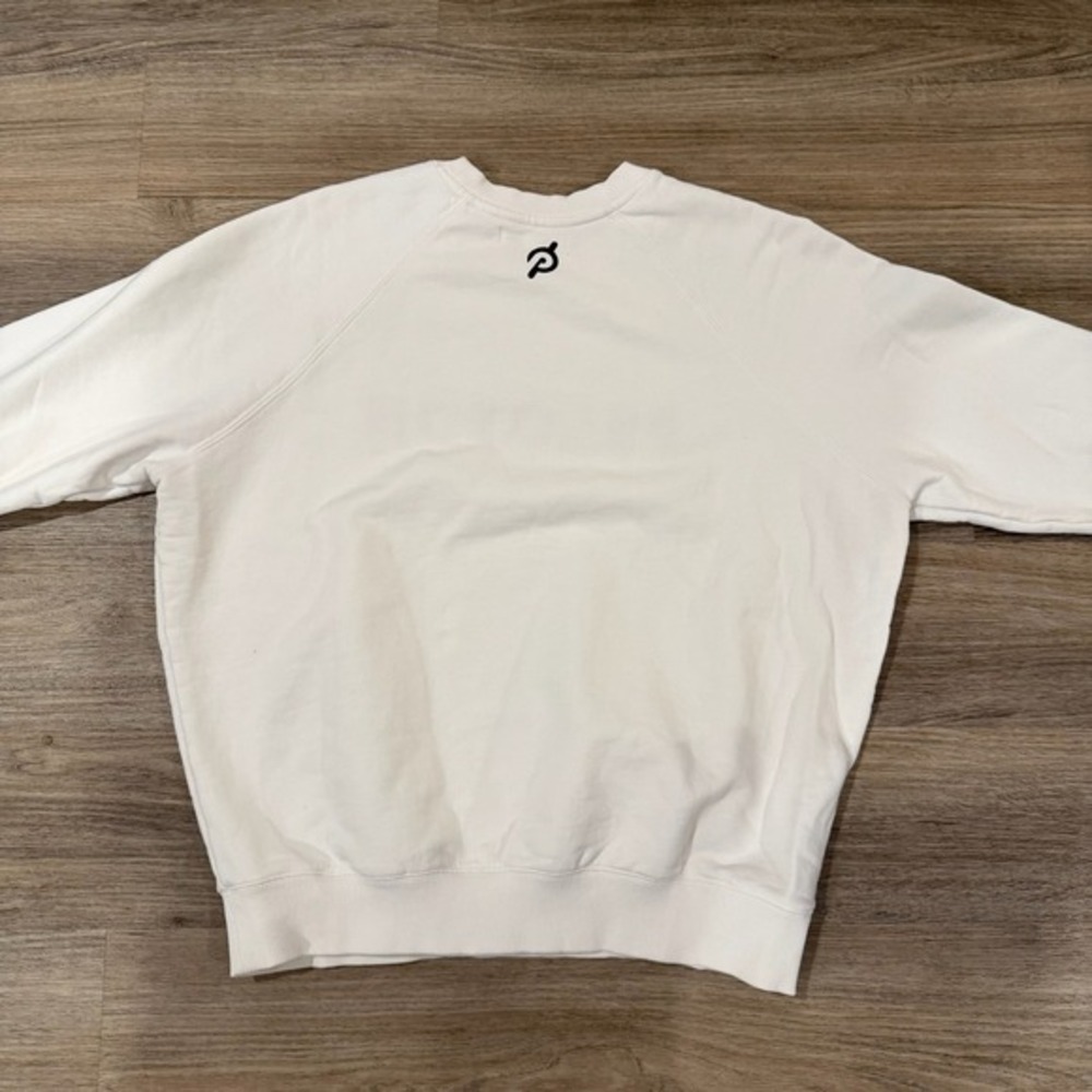 Spiritual Gangster x Peloton Classic Sweatshirt Womens Large White Raised Logo - Picture 8 of 8